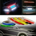 thumbnail image 2 of Reflective Sticker Rim Luminous Warning Tape tape reflective Motorbike Bike Frame Wheel Adhesive Reflector Strip, Black Orange, 2 of 8