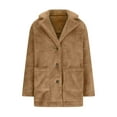 thumbnail image 3 of LSLJS Manteau en Peluche à Manches Longues pour Femmes, Mode Chaud, 3 of 5