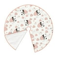 thumbnail image 2 of KLL Heart Panda Christmas Tree Skirt 48" ,Party Decorations Farmhouse for Christmas Decorations Holiday Party, 2 of 6