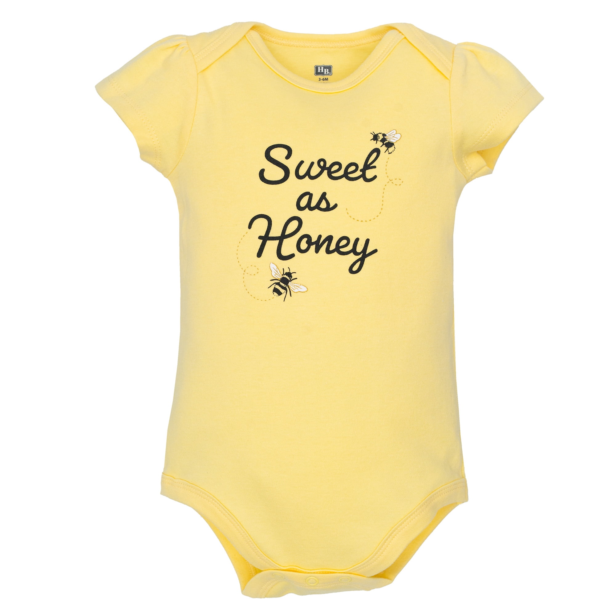 Hudson Baby Infant Girls Cotton Bodysuits 5-Pack, Queen Bee, 18-24 Months