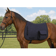 thumbnail image 2 of Horse English Quilted Faux Fur All-Purpose Saddle Pad Black w/ Pockets 72152BK, 2 of 4