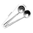thumbnail image 3 of Clearance Tableware under $5 Premium 11 Inch Soup 2 Pcs Stainless Steel Cooking Utensil Set Soup And Slotted Spoon Nonstick Kitchen Utensils Set Kitchenware, 3 of 9