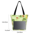 thumbnail image 3 of Kll Tote Bag For Women Cute Dinosaurs Cartoon,Barbecued Dinosaur Print Shopping Grocery Reusable Bags For Office School Shopping Travel, 3 of 7