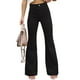 thumbnail image 2 of Pantalones de mujer, pantalones acampanados con parte inferior acampanada para mujer, pantalones con parte inferior acampanada de cintura alta, pantalones con parte inferior acampanada para mujer, funcionamiento suave, 2 of 5