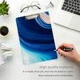 thumbnail image 4 of FMSHPON Blue Marble Abstract Background Clipboard Hardboard Wood Nursing Clip Board and Pull for Standard A4 Letter 13x9 inches, 4 of 7