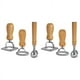 thumbnail image 1 of Juego de 6 cortadores de pasta para ravioles, máquina para hacer sellos para ravioles con mango de madera para ravioles, pastas, albóndigas, lasaña y pierogi, 1 of 6