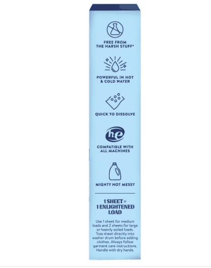 Cleancult Laundry Detergent Sheets, Fresh Linen, 180 Loads, 180 Sheets