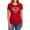 Red, variant on Superman Crimson & Gray Shield Women's T Shirt, Charcoal, Small