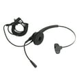 RJ9 Telephone Headset Noise Canceling Single Sided Spring Wire