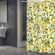 thumbnail image 3 of Cortina de baño de tela de poliéster de 180 x 180 cm, cortina de baño lavable impermeable antimoho con 12 ganchos para bañera, 3 of 4
