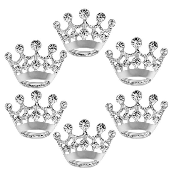 FENGGUIQU Set of 6 Small Elegant Alloy Brooch Pins for Women, Stylish Accessories Ideal for Daily Wear and Special Occasions