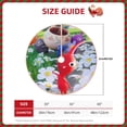 thumbnail image 5 of Lsque Pikmin Print Christmas Tree Skirt with Ties and Velcro,Xmas Holiday Decorations, Adjustable Tree Skirt-30", 5 of 6