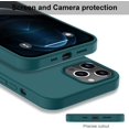 thumbnail image 3 of ATTOE iPhone 12 Pro Max Case with Screen Protector,Soft Liquid Silicone Gel Rubber Bumper Cover,Slim Fit Shockproof Protective Phone Case for iPhone 12 Pro Max 6.7" Light Brown, 3 of 5