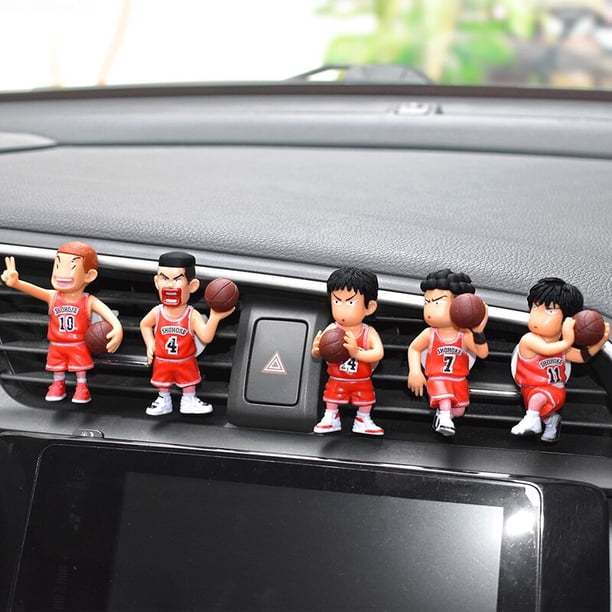 Tarjeta de teléfono de estacionamiento temporal para coche, adornos de figuras de Anime SLAM DUNK, ambientador de salida de aire de Perfume de ventilación, decoración de accesorios para automóviles, r