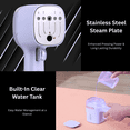 thumbnail image 4 of SALAV® Quicksteam Travel Garment Steamer with 10-Second Heating Time and Brush Creaser Attachment in Peri, 4 of 8