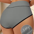 thumbnail image 5 of Blmnix Women Underwear High Waisted Tummy Control Seamless Butt Lifting Panties Boxer Shorts Gray Womens Underwear Packs,L, 5 of 6