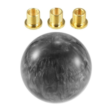 Unique Bargains 1 Set Acrylic Car Automatic Vehicle Shifter Gear Shift Knob with Adapter Spherical Gray