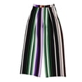 thumbnail image 1 of bar III Pantalon Grand Décontracté à Rayures pour Femmes, Multicolore, Très Petit, 1 of 2