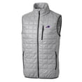 thumbnail image 2 of Men's Cutter & Buck Gray Buffalo Bills Rainier PrimaLoft Eco Insulated Full-Zip Puffer Vest, 2 of 3