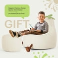 thumbnail image 5 of MAYEERTY Children's Bean Bag Chair Artificial Rabbit Fur Cover Filled Toddler Teen Sofa, 5 of 6