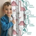 thumbnail image 3 of Blackout Kids Curtains,Pink Dinosaur and Bird Pattern Childrens Insulated Curtains Set Of 2,Bedroom Essentials,Toddler Room Decor 42"x54", 3 of 5