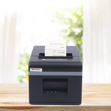 TOOL1SHOoo POS Printer Thermal Paper Roll Automatic Cutter Cash Drawer Black