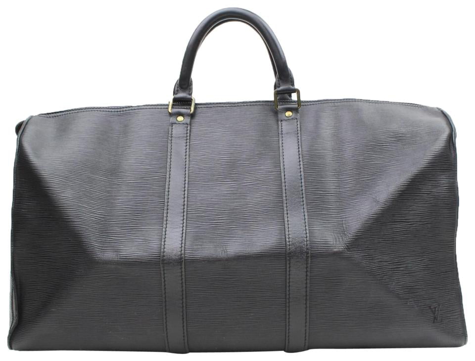 Louis Vuitton - Louis Vuitton Keepall Duffle Noir 50 Luggage Epi Suitcase Weekend/Travel Black ...