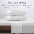 thumbnail image 7 of MR&HM Satin Sheet Set King 4 Pcs, Silky Elegant Luxurious King Size Bed Sheets, with Flat Sheet, Deep Pocket Fitted Sheet for Mattress and Matching Satin Pillow Cases (King Size, Ivory), 7 of 7