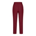 thumbnail image 5 of yillto Women's Tapered Pants Casual Straight Leg Drawstring Elastic Waist Loose Comfy Trousers with Pockets, 5 of 5