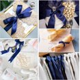 thumbnail image 3 of LAICAIW Solid Color Navy Blue Satin Ribbon, 1 Inches x 25 Yards Fabric Satin Ribbon for Gift Wrapping, Crafts, Hair Bows Making, Wreath, Wedding Party Decoration and Other Sewing Projects, 3 of 7