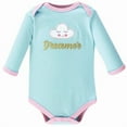 thumbnail image 3 of Luvable Friends Baby Girl Cotton Long-Sleeve Bodysuits 5pk, Dreamer, 9-12 Months, 3 of 6
