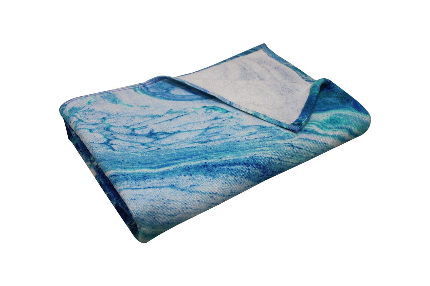 SERVIETTE DE PLAGE IMPRIMÉ SEAKEEPER - TieDye Bleu