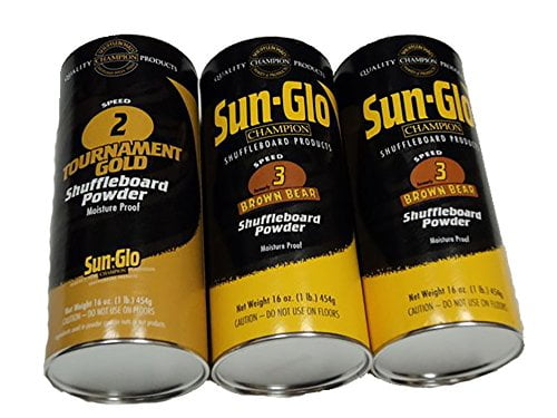 2 speed Sun Glo Shuffleboard  powder wax Single Can 