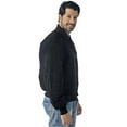 thumbnail image 2 of Reed Men's Baseball Suede Leather Jacket, XL, Black, 2 of 2