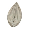 thumbnail image 4 of Funda para silla de patio con forma de huevo, protección solar, a prueba de polvo, resistente al agua, con cordón ajustable para jardín, resistente al Diámetro del oro 121cm, 4 of 8