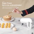 thumbnail image 2 of Inteprter Batidora eléctrica de alimentos recargable inalámbrica de 4 velocidades batidora de huevos de mano batidora mezcladora de bebidas de leche Electrodomésticos Verde Inteprter HA062886-01, 2 of 6