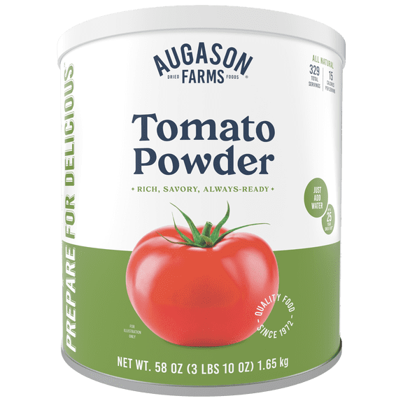Augason Farms Tomato Powder Can, Emergency Food Supply, Everyday Meals, 329 Servings