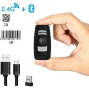 1D 2D Bluetooth Wireless Barcode Scanner,Alacrity Portable QR Handheld Mini Barcode Reader