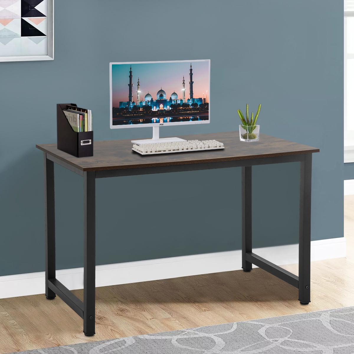 Computer Desk 47 inch Home Office Desk Gaming Desk Large Corner Writing
