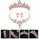 thumbnail image 2 of 1 conjunto Joya nupcial Corona nupcial y joyería Joyería de boda Juego de joyas de nupcias Collar de aretes de tiara, 2 of 6