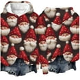 thumbnail image 5 of Clear 50% off Wycnly Christmas Sweater Womens Christmas Hoodies Tops Plus Size Girls Cute Santa Claus Print Hooded Sweatshirt Winter Warm Thickened Fleece Pullover Sweate, 5 of 6