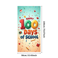 thumbnail image 3 of LUUFILx Happy 100 Days of School Banner Classroom Decor Festive Backdrop School Celebration Decoration Party Supplies Photography Props Event Background, 3 of 8