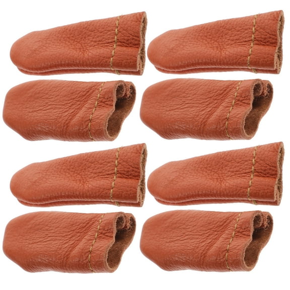 GOOHOCHY 10 Pairs Covers Dedal Thimble Finger Cots for Knitting Work 2X6.5CM