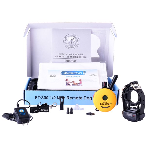 Mini Educator ECollar ET300 / ET302 Dog Training Collar System with Remote 1/2 Mile Range