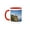 Red/White, variant on 3drose, Minnesota, Lake Superior North Shore. Split Rock Lighthouse., 11oz Two-tone Red Mug