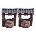thumbnail image 1 of MasteelfCA 2Pcs Mini Landscape Micro Garden Ornament Simulation Well Adornments Fish Tank Decor, 1 of 8
