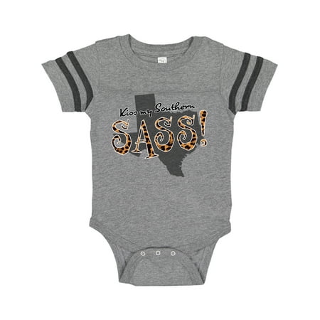 

Inktastic Texas Kiss my Southern Sass! in Leopard Print Gift Baby Girl Bodysuit