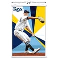 thumbnail image 3 of MLB Tampa Bay Rays - Shane McClanahan 23 Wall Poster with Magnetic Frame, 22.375" x 34", 3 of 6