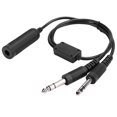 thumbnail image 2 of Aviation Headset Adapter, Headset Adapter Earphone Adapter Headphone Adapter Cable Headset Adapter Earphone Adapter Headphone Adapter Cable Helicopter to General Aviation Headset, 2 of 7