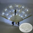 thumbnail image 4 of Paper Fans Set - LED Handheld Fan for Parties Large Functional Fan for Dancing Glowing Performance for Weddings and Home Decorations, 4 of 4